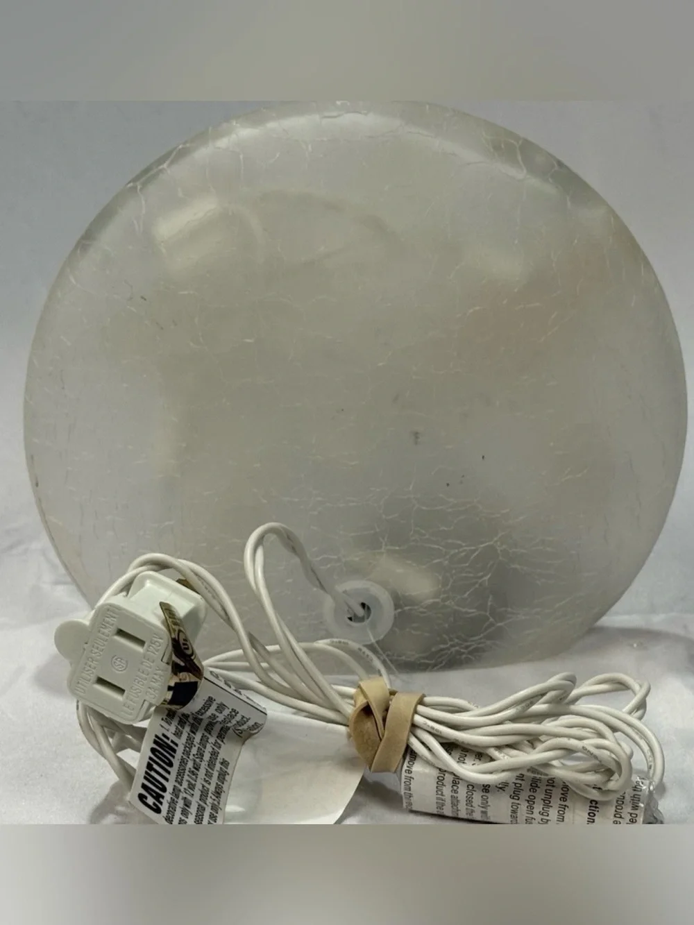 Vintage Butterfly Crackle Glass Ball LED Night Light Tabletop Decorative Lamp
